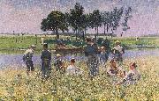 Emile Claus The Picknick Sweden oil painting artist